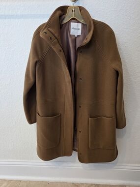 Madewell Women's Brown Wool Coat